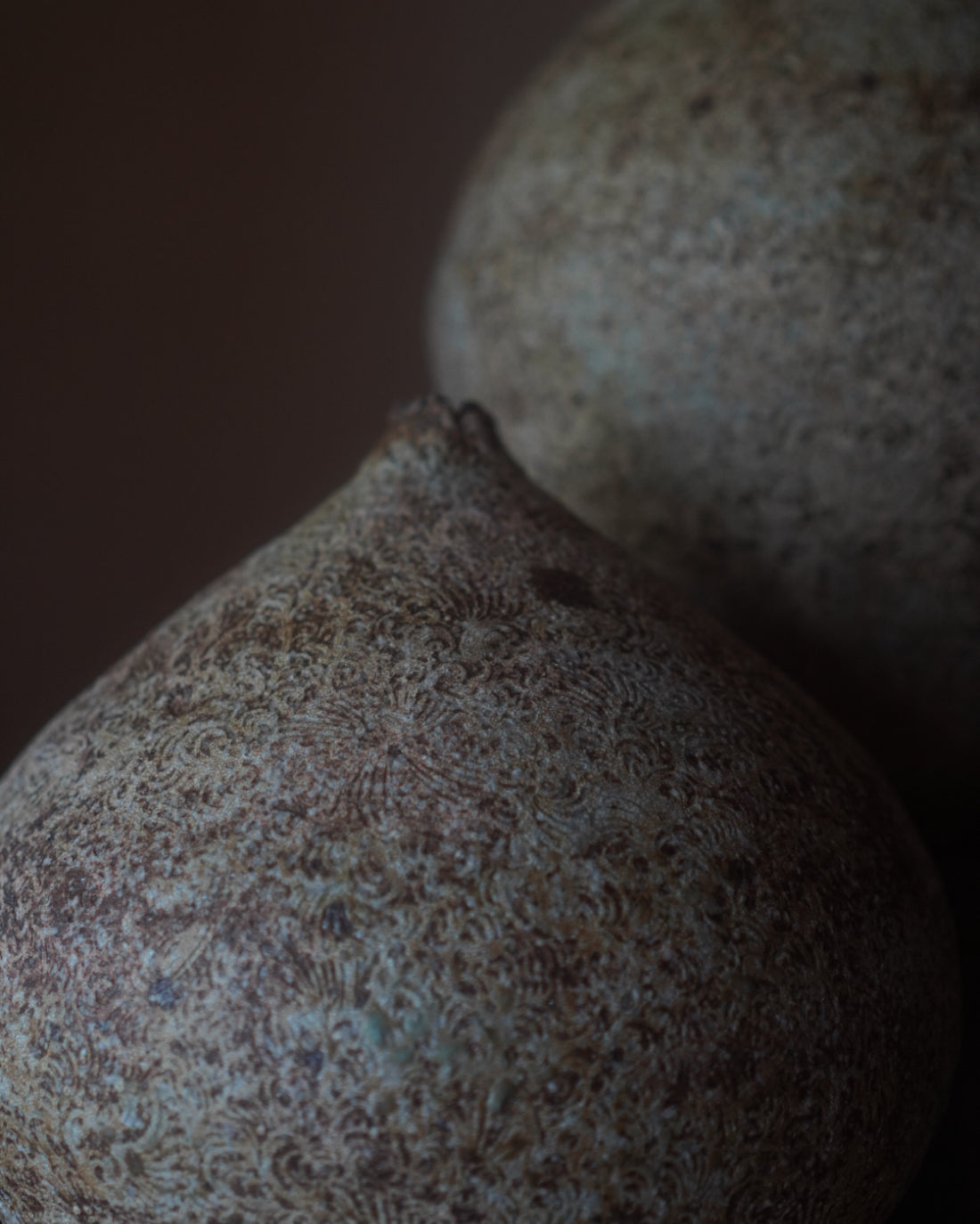 White Slip Patterned Vase