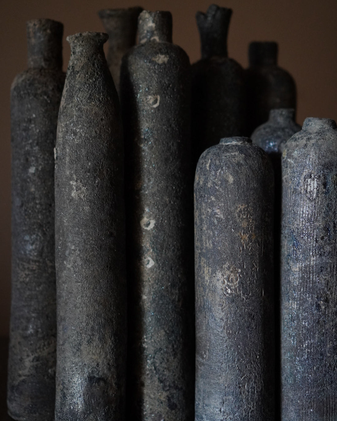 Black Bamboo Ash Vase